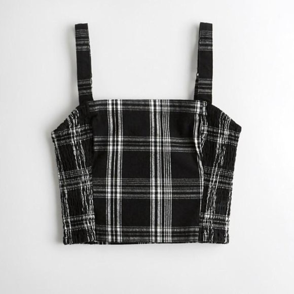 Hollister Plaid Crop Top - Picture 1 of 6